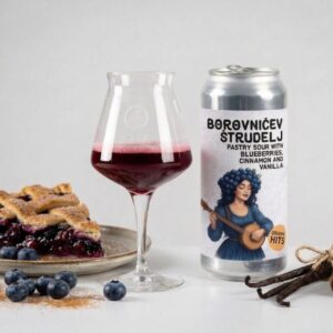 Borovničev Štrudelj (0,5l), Pastry Sour