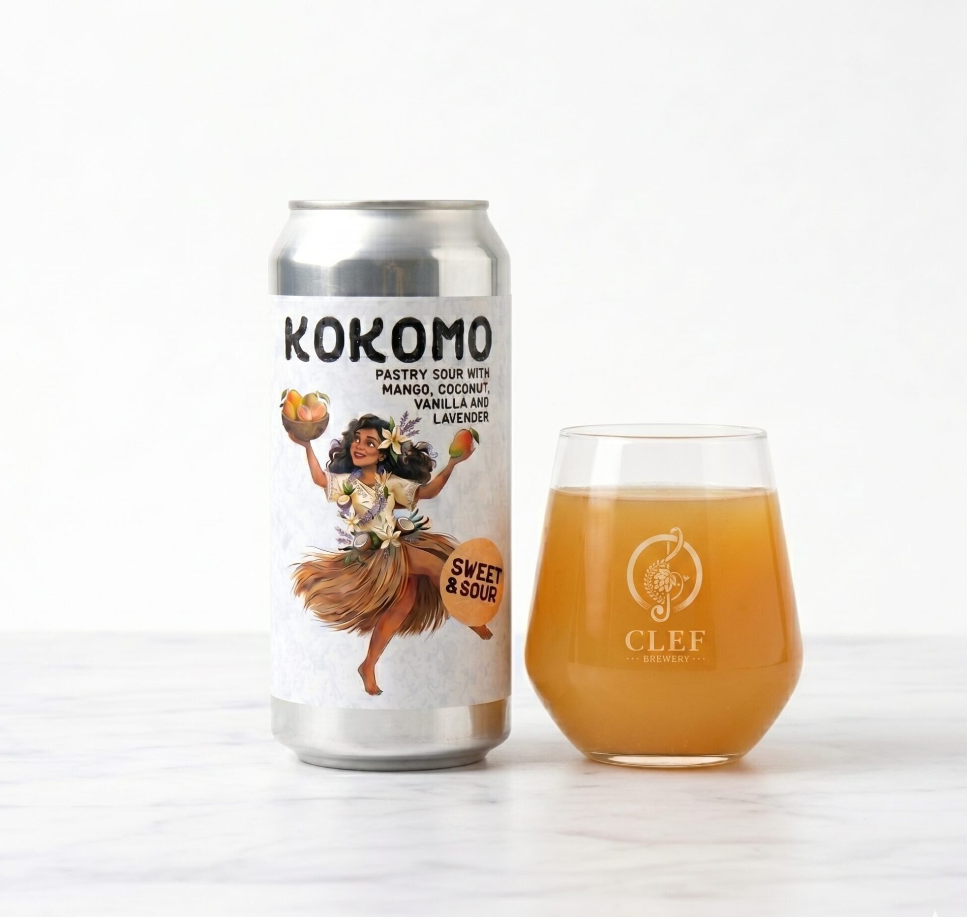 Kokomo (0,5l), Pastry Sour Ale With Mango, Coconuts, Vanilla and Lavender
