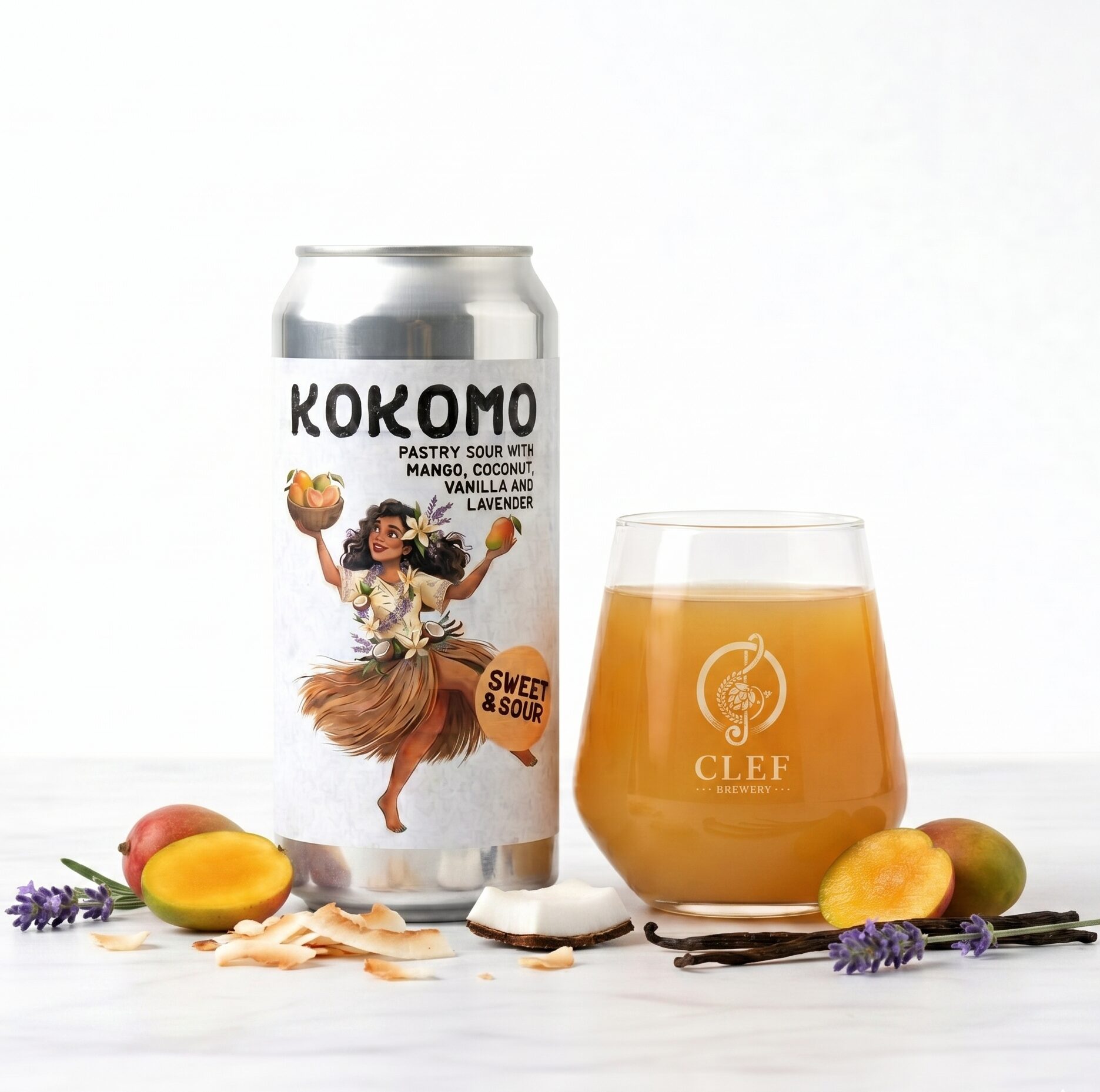 Kokomo (0,5l), Pastry Sour Ale With Mango, Coconuts, Vanilla and Lavender - slika 2